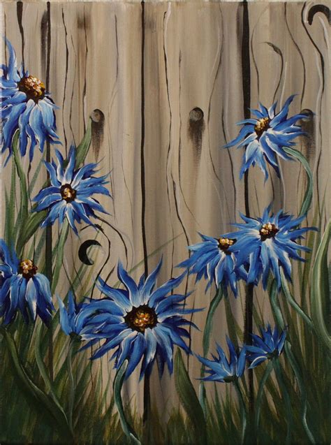 Easy Acrylic Painting Ideas Flowers Easy Flower Painting On Canvas In
