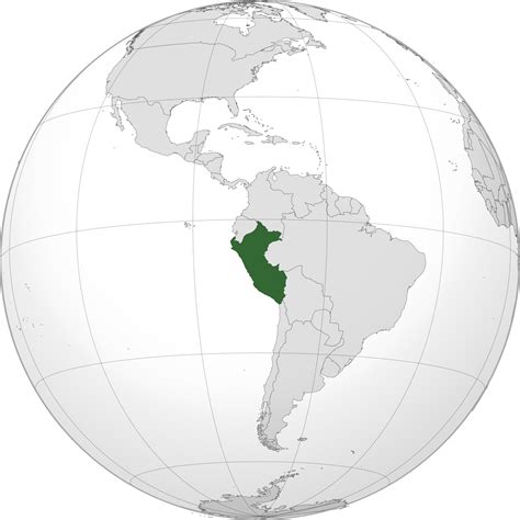 Location Of The Peru In The World Map