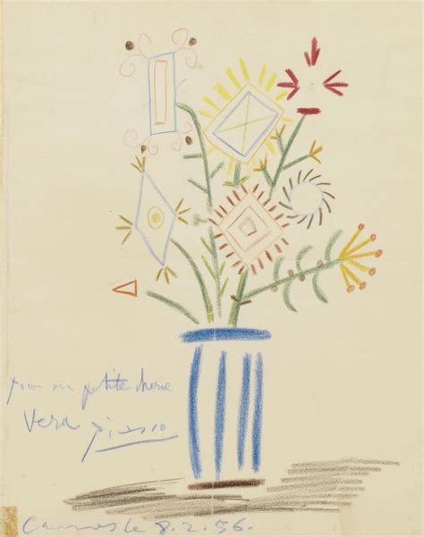 Pablo Picasso 1881 1973 Bouquet De Fleurs Christies