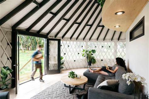 Modern Diy Yurt Has A Dreamy Garden Bedroom