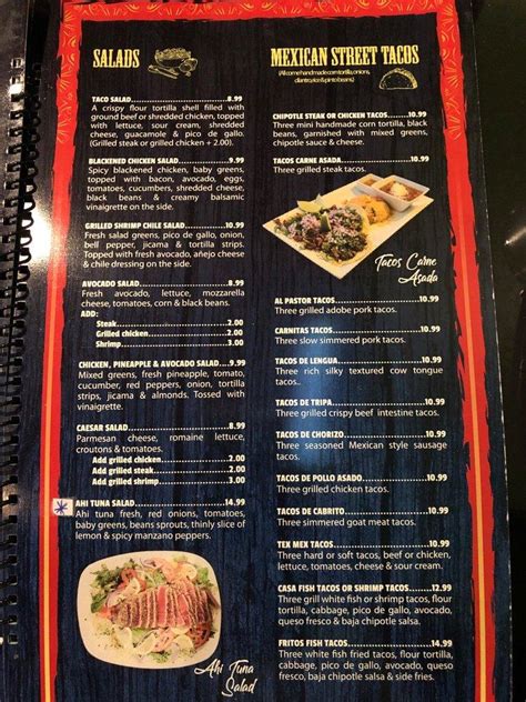 Menu At Casa Amigos Authentic Mexican Restaurant Port St Lucie