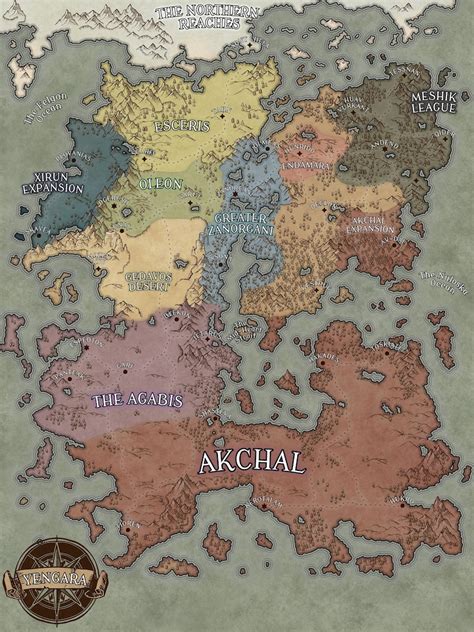 Inkarnate Custom Parchment Style World Map For Dungeons And Etsy