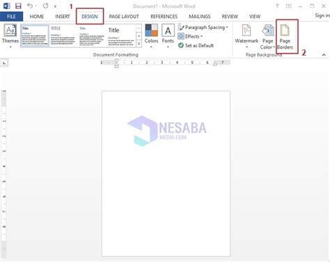 2 Cara Membuat Bingkai Di Microsoft Word Lengkapgambar