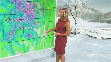 Jacqui Jeras The Weather Channel 100721 Brown Dress Profile View