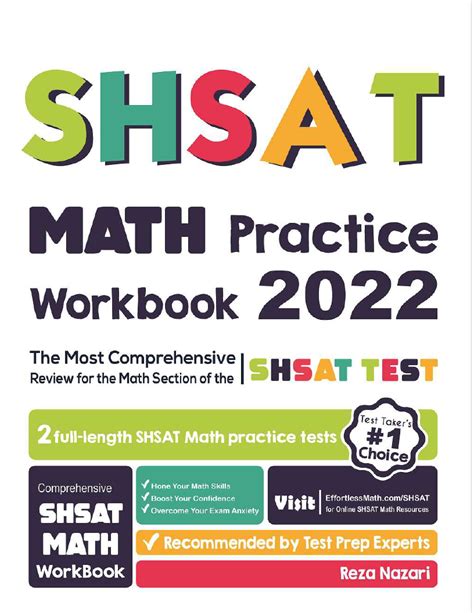 Shsat Math Practice Workbook 2023 The Most Comprehensive Review For