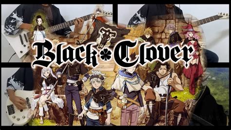 Black Clover Op 1 Haruka Mirai Tv Size Bass And Guitar Cover Youtube