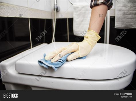 Woman Washes Toilet Image And Photo Free Trial Bigstock