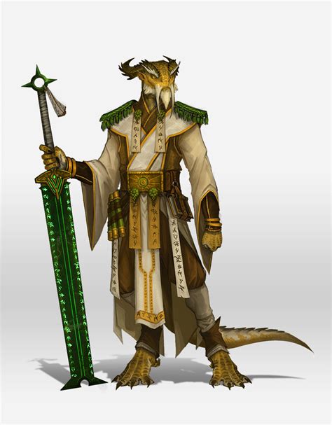 Dragonborn Species In The Evergreen Realms World Anvil