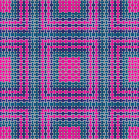 Regular Squares And Rectangles Pattern Magenta Turquoise Green Purple