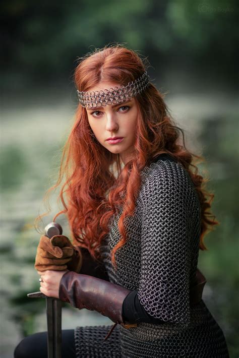 Fire Hair Medieval Woman Рыцарское Knightly © Olga Boyko