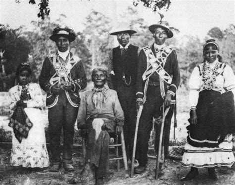 3 Taken In 1908 A Group Of Mississippi Choctaw Indians Pose In Their