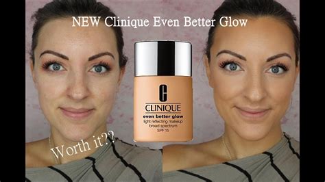 New Clinique Even Better Glow Foundation Reviewdemo Youtube