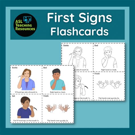 Asl Flash Cards Printable
