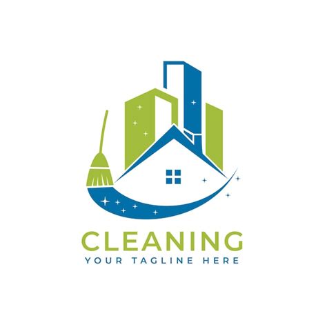 Premium Vector House Cleaning Logo Design