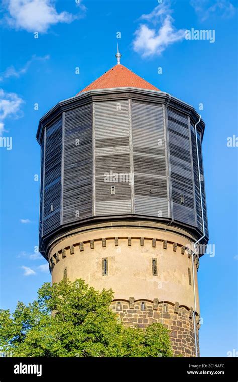 Historic Water Tower In The Old Town Of Bautzen In Saxony Germany