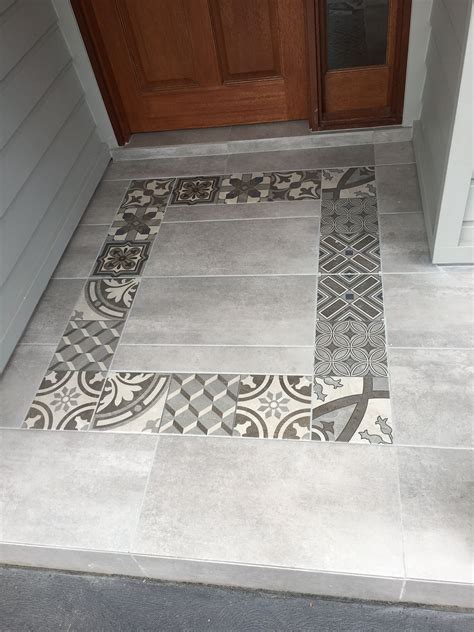 Entry Porch Tile Design At Lapstone Display Home Porch Tile Display