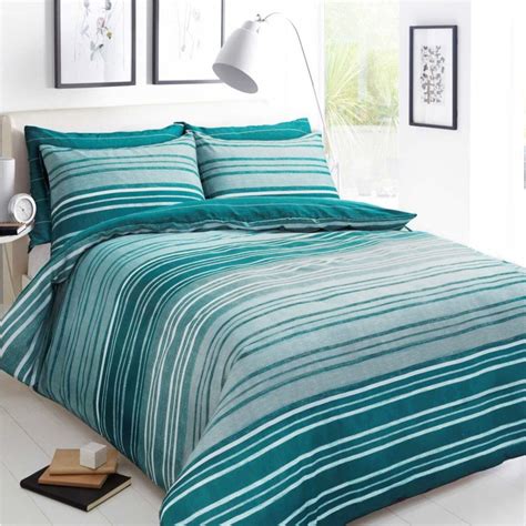 Pieridae Stripe Duvet Set Bed Quilt Cover Reversible Pillowcase Texture