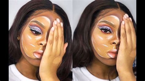 Half Face Mask Makeup Tutorial Beginner Friendly Inspired By Nikkie