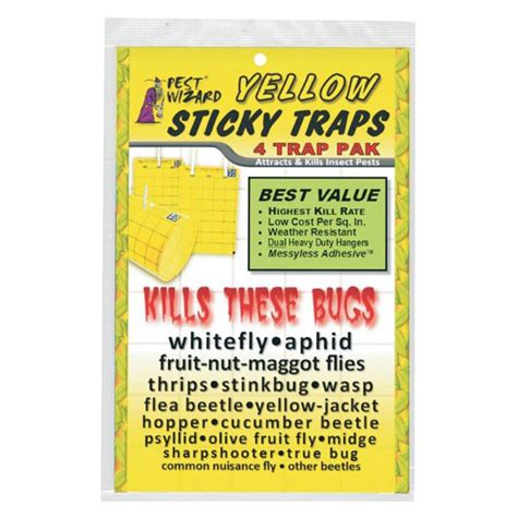 Pest Wizard Large Yellow Sticky Traps