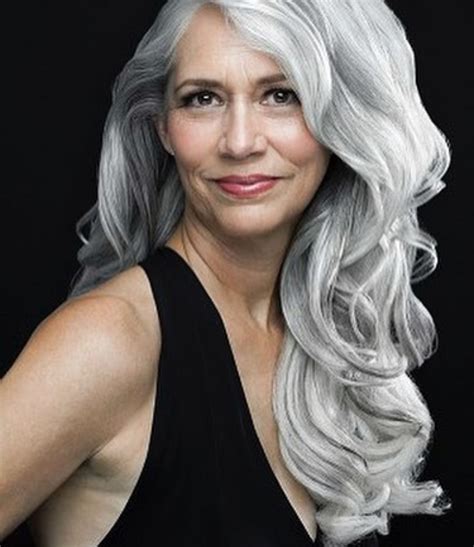 Beauty Blonde Grise Silver White Hair Silver Fox Silver Haired