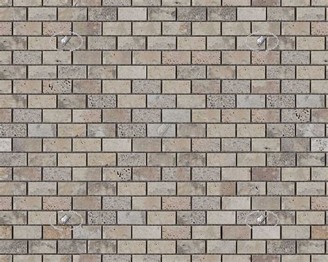 Brick Mosaic Wall Cladding Limestone Texture Seamless 20879