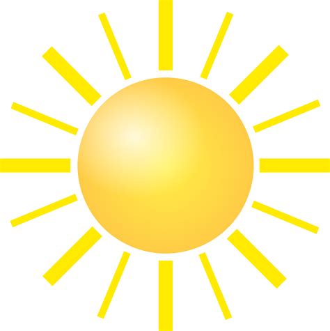 Sun Bright Shine Free Vector Graphic On Pixabay