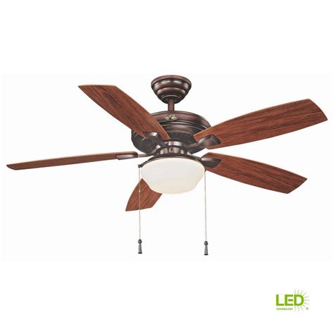Bring beauty, sophistication, and comfort to outside spaces with hunter's outdoor ceiling fans. Hampton Bay Gazebo 52 in. LED Indoor/Outdoor Weathered ...