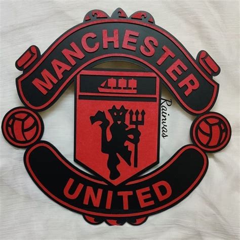 Manchester United Wall Art Red And Black