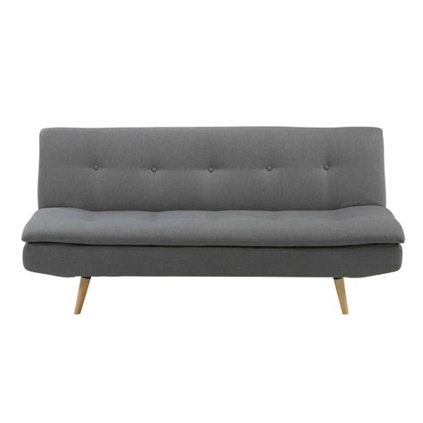 Le atmosfere classicheggianti hanno un fascino senza tempo. Divanetto convertibile 2/3 posti grigio | Maisons du Monde