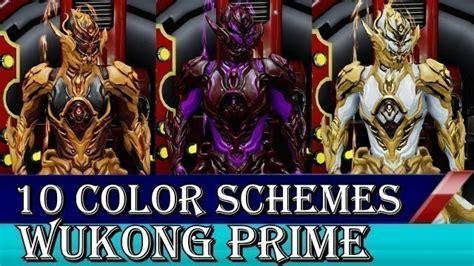 Wukong Prime Color Schemes Warframe Wukong Prime Fashionframe