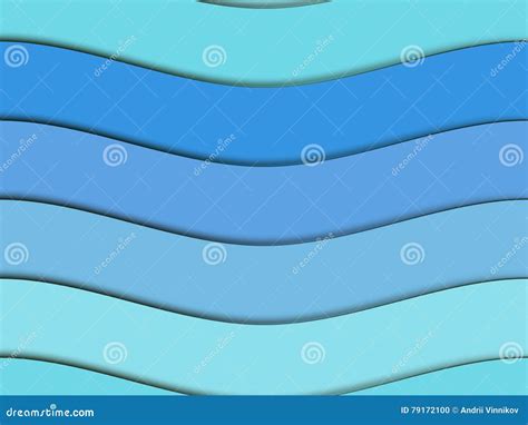 Paper Waves Seamless Pattern From Paper Waves Stock Vector