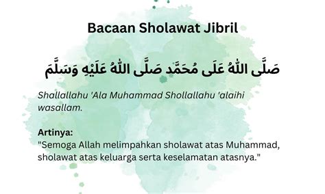 Bacaan Sholawat Jibril Arab Terjemahan Lengkap Dan Keutamaannya