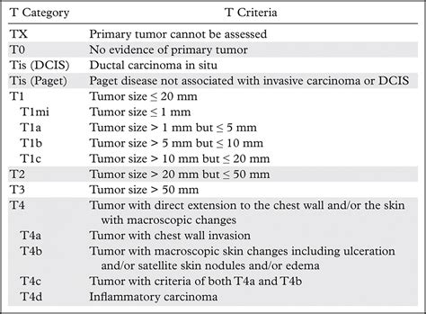 Ajcc Breast Cancer Staging Th Edition Chart Cancerwalls Hot Sex Picture