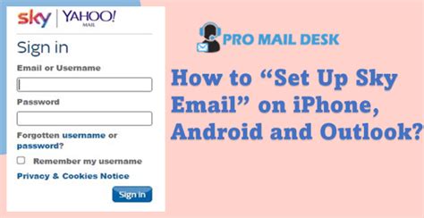 How To Set Upconfigure Sky Email Settings On Iphone And Android