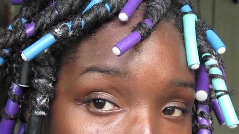 Natural And Transitioning Hair Spiral Curls With Flexirods