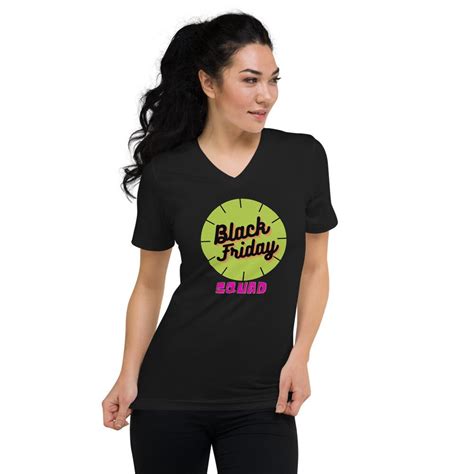 Black Friday V Neck T Shirt Funny Black Friday Shirt Black Etsy