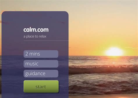 Fulfillment of the offer is the sole responsibility of calm. Calm.com: a free web app for mini-relaxation sessions ...