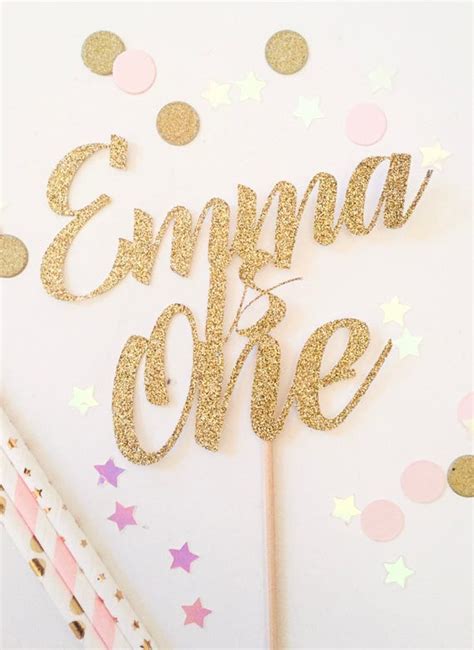 Personalised Name And Age Birthday Glitter Cake Topper Etsy Canada