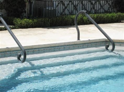 Handrails For Inground Pools Round Designs Handrails For Inground