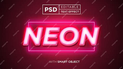 Premium Psd Glow Neon Text Effect