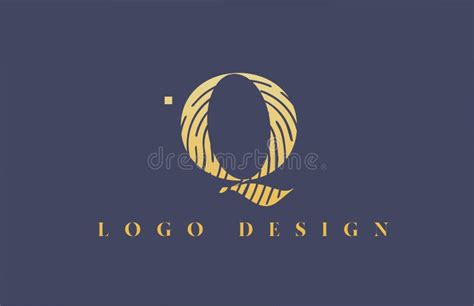 Alphabet Letter Q Logo Icon In Blue And Yellow Design For Business