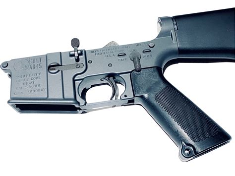 Colt M16a1 Lower Receiver Retro Re Issue Semi Auto With A1 Stock