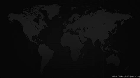 World Map Background Dark Desktop Background
