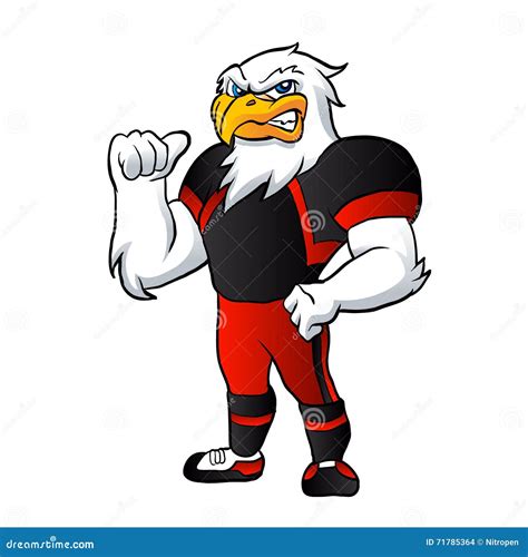 Cartoon Hawk Icon On White Background Vector Illustration