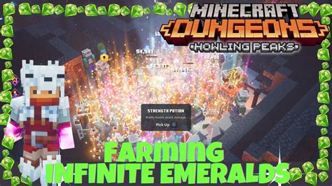 Minecraft Dungeons Afk Infinite Emeralds Xp And Gear Farm Youtube