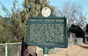 Florida Memory • Historical marker honoring Prince and Princess Murat ...