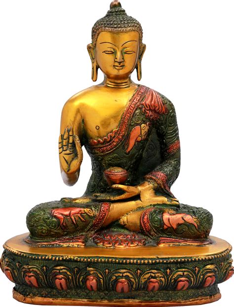 Tibetan Buddhist Shakyamuni Buddha In Preaching Mudra