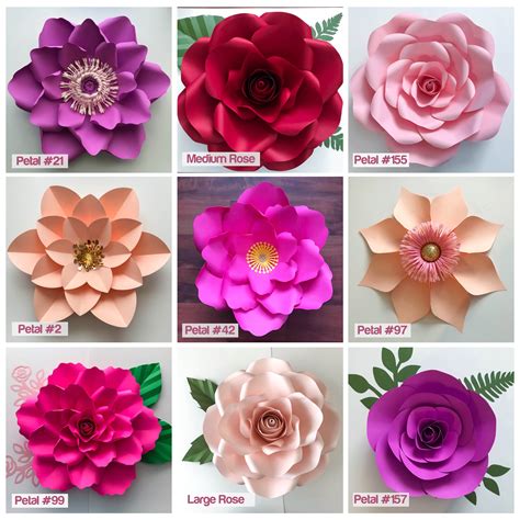 Here's how and it's easy.well mostly easy, and lots of fun. Paper Flowers, SVG 11 Flower Template Set, Files for ...