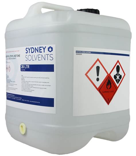 Methyl Ethyl Ketone Mek 20 Litre Sydney Solvents