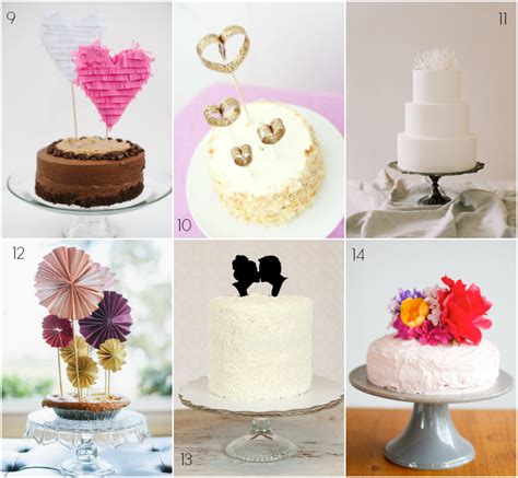 Diy Wednesday 20 Lovely Cake Toppers Bajan Wed Heart Wedding Cake